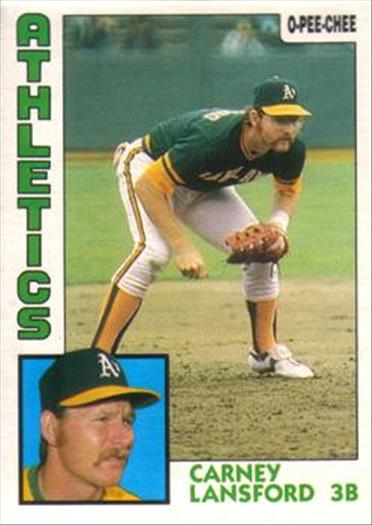 1984 O-Pee-Chee Baseball Cards 059      Carney Lansford